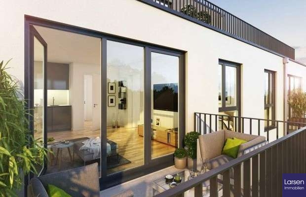 Balkon und Wohnzimmer